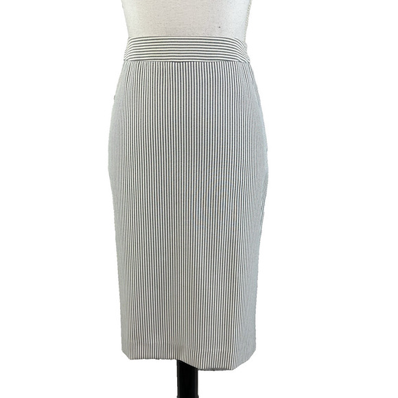 Jones New York Dresses & Skirts - Jones New York Suit Skirt size 6 Black White Striped Straight Knee Career Church